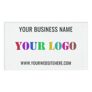 Nombre Texto del logotipo de su empresa Etiqueta de nombr