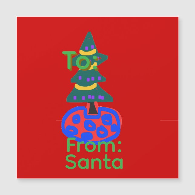 Nombre verde alegre Navidad (Anverso)