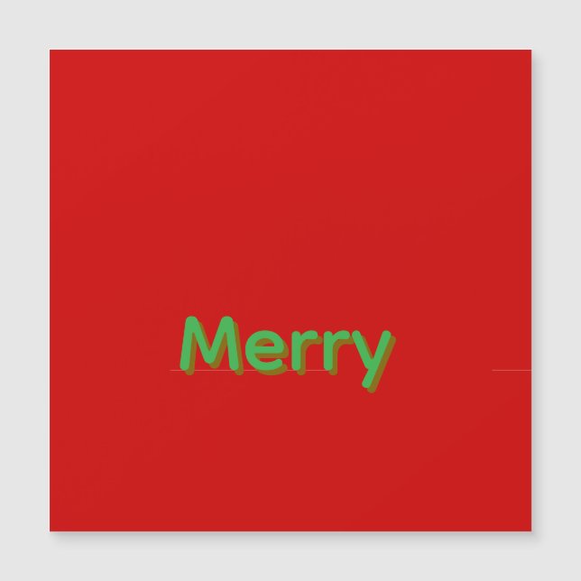 Nombre verde alegre sobre rojo (Anverso)