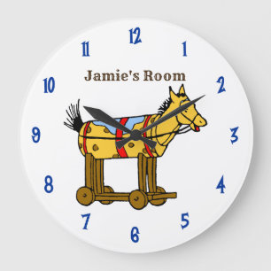 Nombre vintage reloj de juguetes de caballos de re