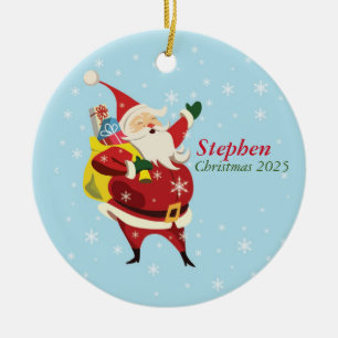 Nombre y año personalizado del primer ornamento