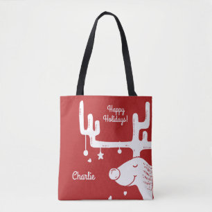Nombre y bolsas de texto personalizados de ilustra