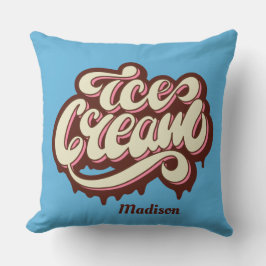 Nombre y color personalizados almohadas de lanzami