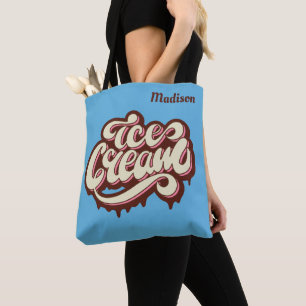 Nombre y color personalizados bolsas de helado