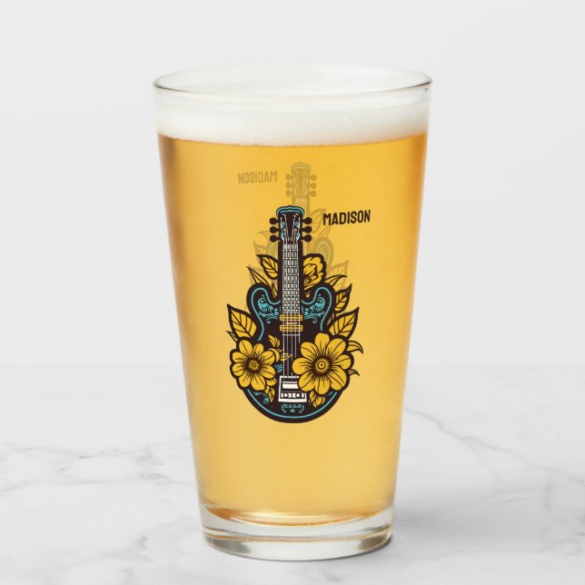 Nombre y color personalizados Ukulele (Reverso (lleno))