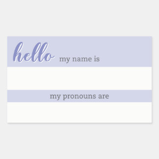 Nombre y etiqueta de Pronoun - Lilac