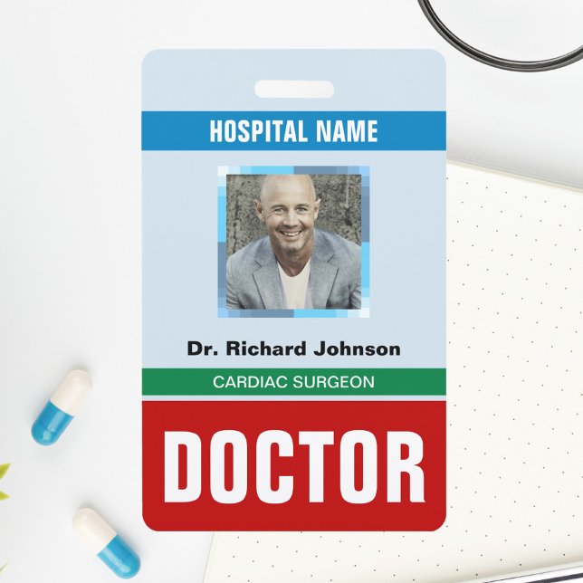 Nombre y foto personalizados | Tarjeta de identifi (Subido por el creador)