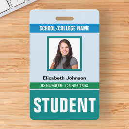 Nombre y foto personalizados | Tarjeta de identifi
