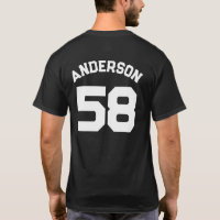 Nombre y número del jugador Jersey de deportes
