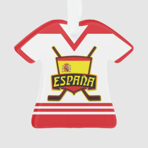 Nombre y número Jersey España Ornamento de vacacio