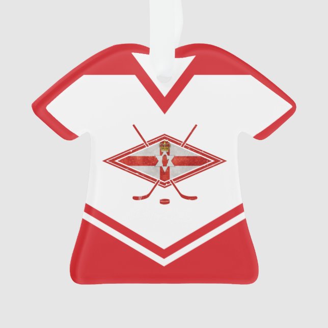 Nombre y número Jersey Ornamento de Irlanda del No (Anverso)