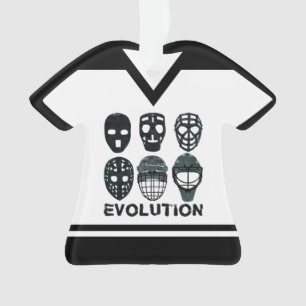 Nombre y número Ornamento de la máscara de hockey 