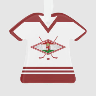 Nombre y número Ornamento del logotipo de Jersey H