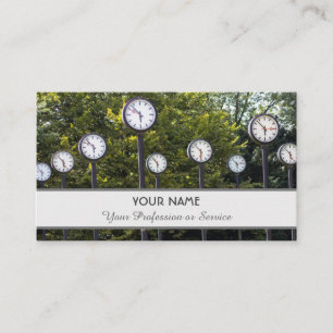 Nombre y profesión de la tarjeta de visita contemp