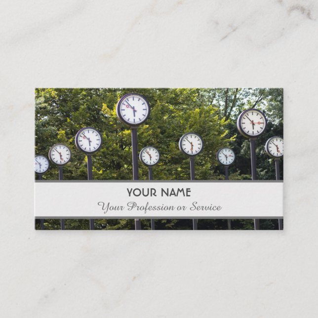 Nombre y profesión de la tarjeta de visita contemp (Anverso)