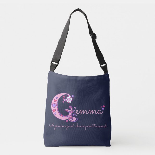 Nombre y significado de la gema G bolsa de monogra (Anverso)