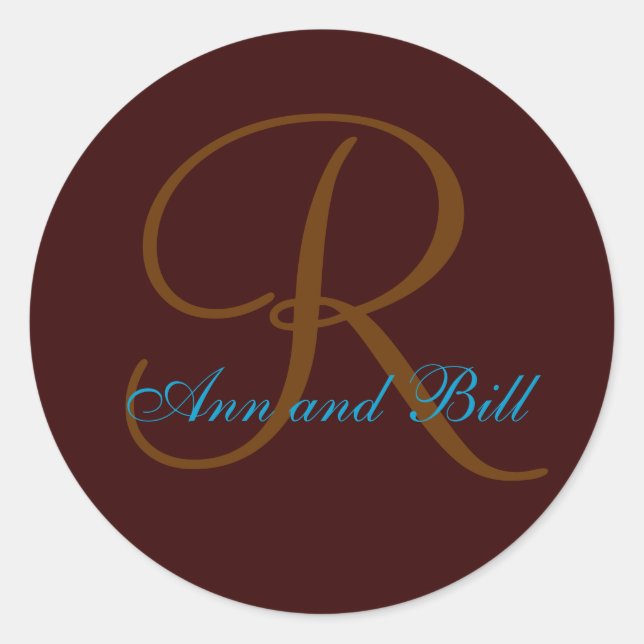 Nombre y último sello inicial marrón y Verde azula (Anverso)