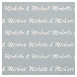 Nombres de encargo y la tela del par del color