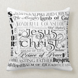 Nombres de Jesús y de la fruta de la almohada del