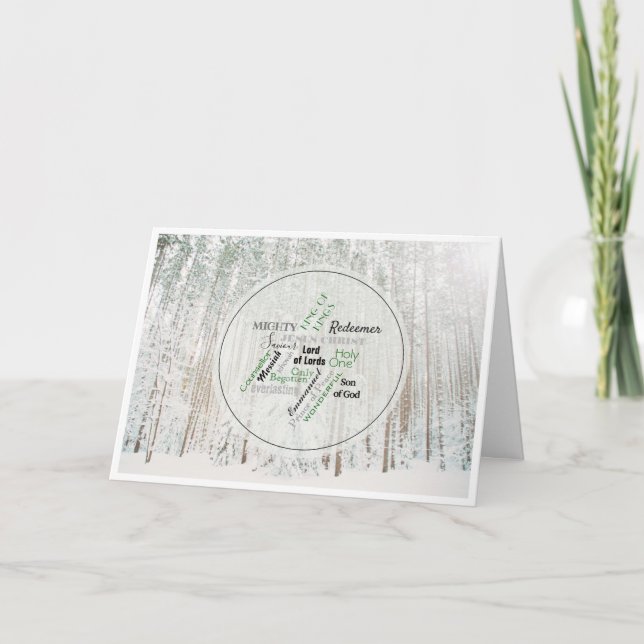 Nombres de la tarjeta de vacaciones plegada de los (Anverso)