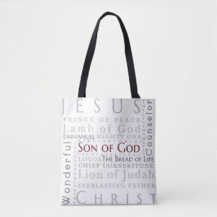 Nombres de la tipografía de Jesús en la bolsa
