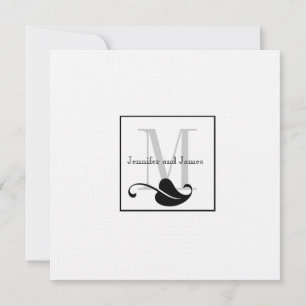Nombres de logotipos de monograma de invitaciones 