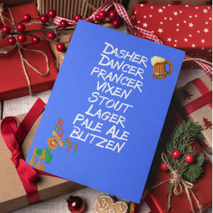Nombres de Reno Cerveza Rudolph Navidad Divertido