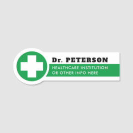 Nombres Etiqueta con nombre de profesión para hospital méd