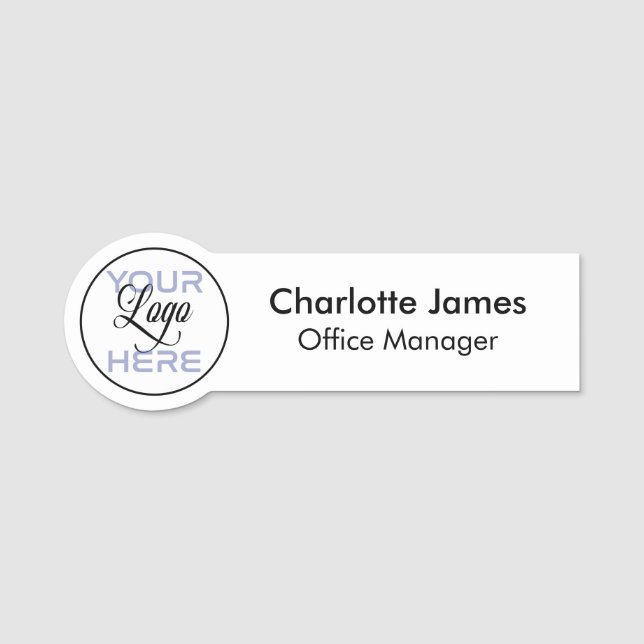 Nombres Etiqueta de nombre de empleado moderno simple para (Anverso)