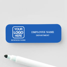 Nombres Etiqueta de nombre personalizada azul moderna para