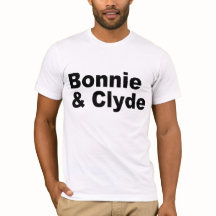 Nombres icónicos - Bonnie y camiseta de Clyde