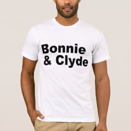 Nombres icónicos - Bonnie y camiseta de Clyde