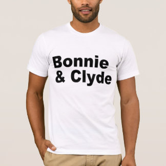 Nombres icónicos - Bonnie y camiseta de Clyde