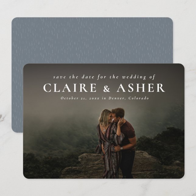 Nombres negrita simple clásico guardar la tarjeta  (Anverso / Reverso)