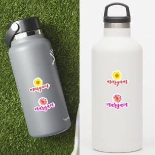 Nombres personalizados 2, etiqueta de calcomanía p