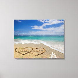 Nombres Personalizados Corazones En Arte De Arena