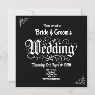 Nombres personalizados de Bodas Metalizado de Blac