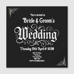 Nombres personalizados de Bodas Metalizado de Blac