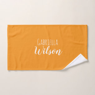 Nombres personalizados modernista naranja minimali