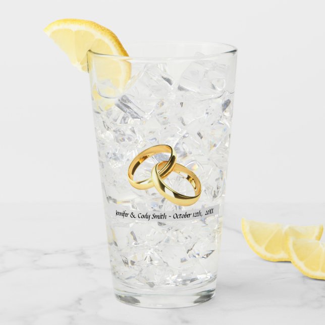 Nombres y fechas de regalo recién casados (Anverso (hielo))