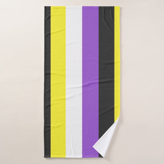 NonBinary Flag (Toalla de baño)