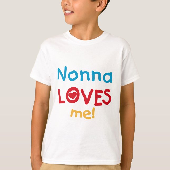 Nonna me ama camisetas y regalos (Anverso)