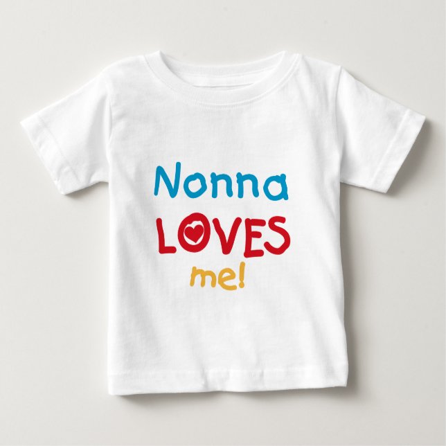 Nonna me ama camisetas y regalos (Anverso)