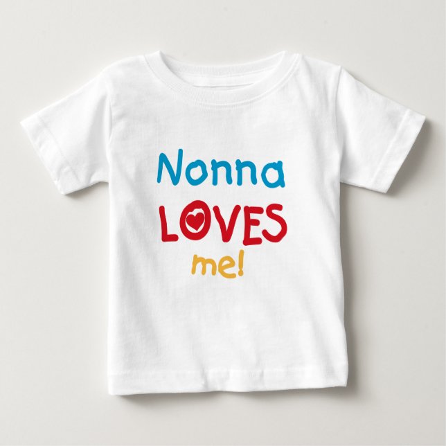 Nonna me ama camisetas y regalos (Anverso)