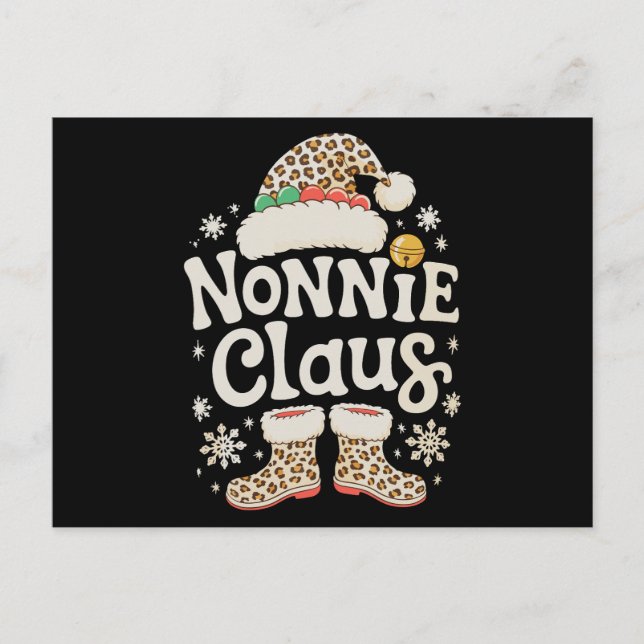 Nonnie Claus Leopardo Navidad Familia Combinación (Anverso)