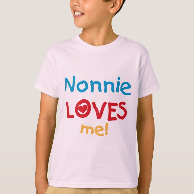 Nonnie me ama camisetas y regalos (Anverso)