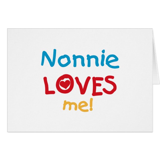 Nonnie me ama camisetas y regalos (Anverso (Horizontal))