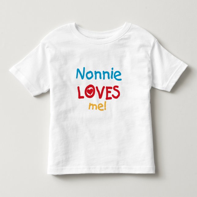 Nonnie me ama las camisetas y los regalos (Anverso)