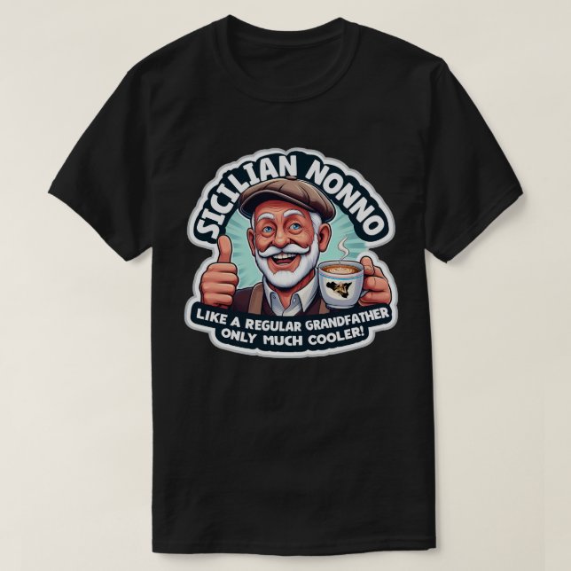 Nonno siciliano como camiseta de abuelo ordinario (Diseño del anverso)