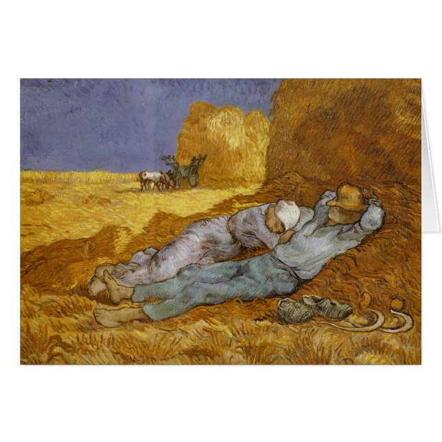 Noon Rest from Work (Millet) Van Gogh Bella Artes (Anverso (Horizontal))